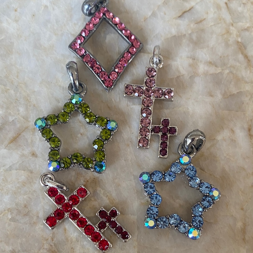 Cross, Star, Diamond Pendent.